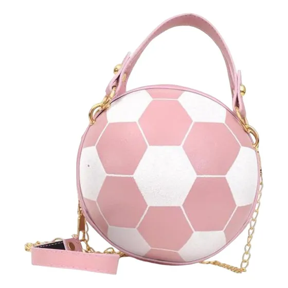 Elegante Bandolera Con Forma De Balón De Fútbol, Monedero,