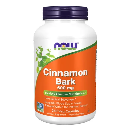 Supplements Now Foods, Corteza De Canela, 600 Mg, 240 Cápsul
