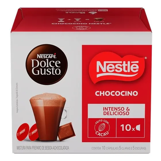 Achocolatado em Cápsula Nescafé Dolce Gusto Chococino Classic com 10 cápsulas