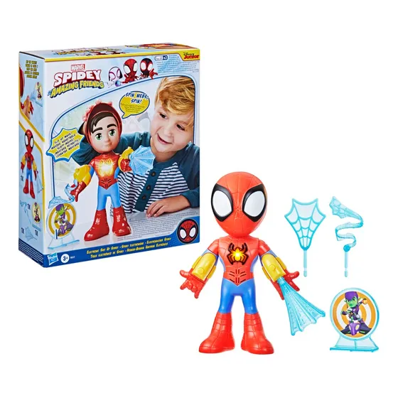 Figura de acción Spidey and His Amazing Friends Marvel Traje electrónico Hasbro