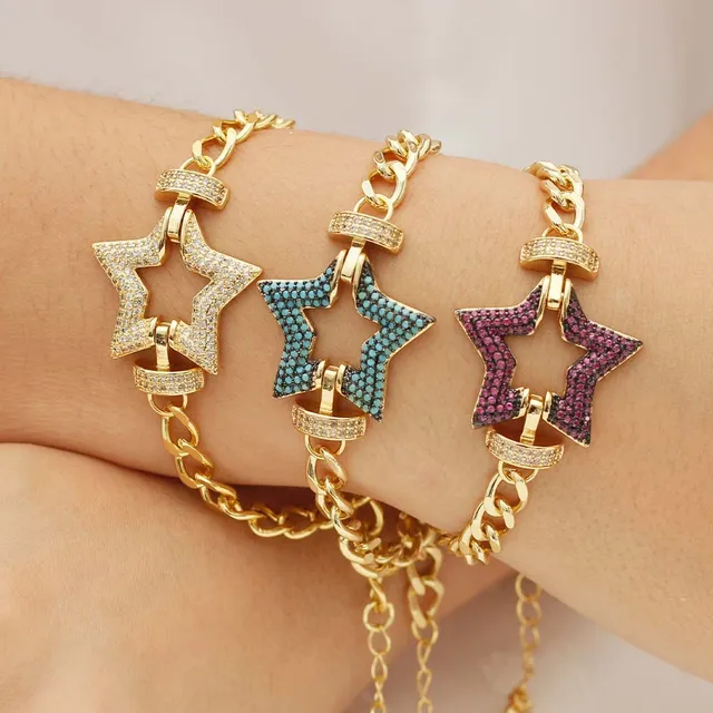 Pulsera De Dama Ajustable En Oro Laminado (somos Mayorista)