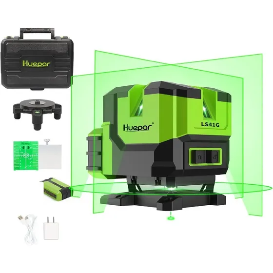 Nivel Laser 8 Líneas + 5 Puntos Láser Con Batería 5200mah 