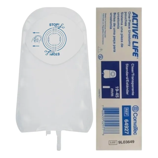 Bolsa Urostomia Active Life Transp/rec 19-45mm Convatec C/10
