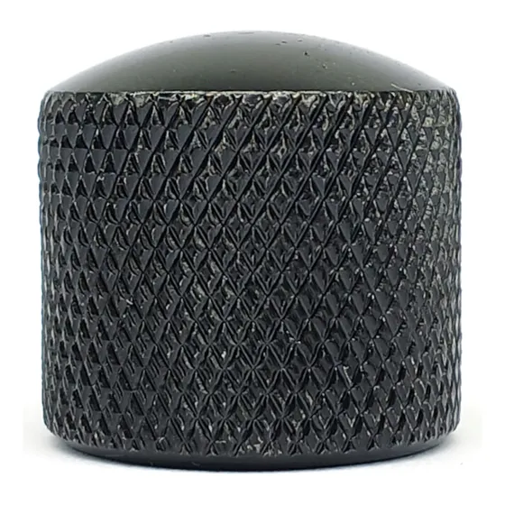 Knob Metal 18mm Preto De Encaixe Guitarra Kb20bk Mxp