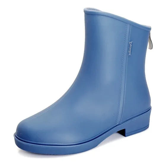 Botas De Chuva Femininas De Borracha De Meia Panturrilha 202