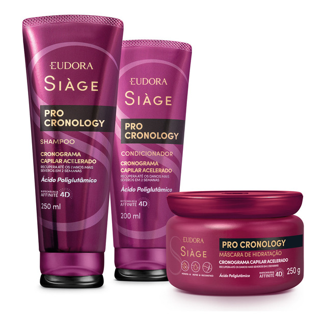 Combo Siàge Pro Cronology: Shampoo 250ml + Condicionador 200