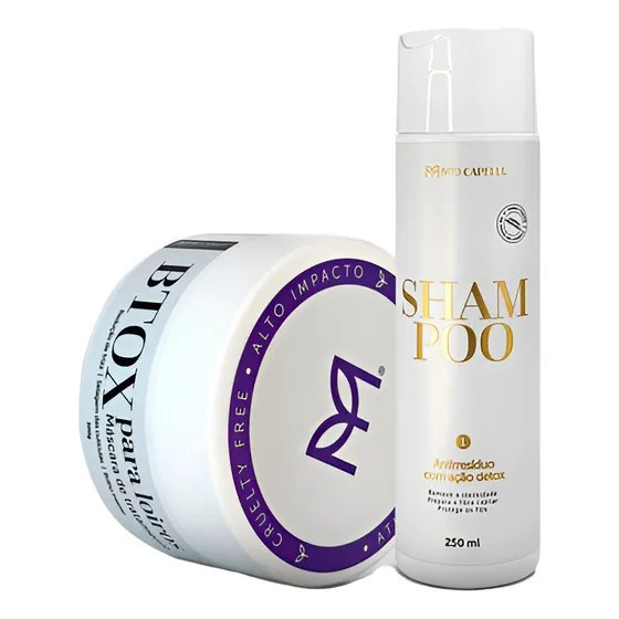 Kit Btox Loiros Shampoo Antirresíduos Mio Capelli