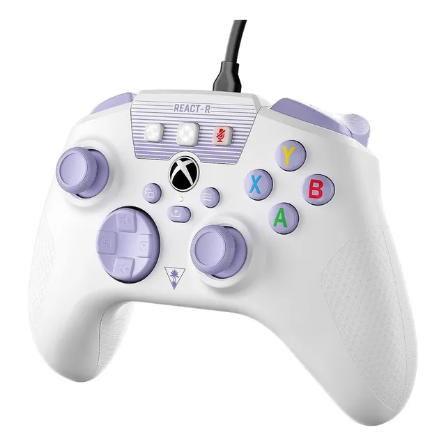 Control Alambrico Turtle Beach React-r ::.. Blanco Xbox Color Blanco/purpura