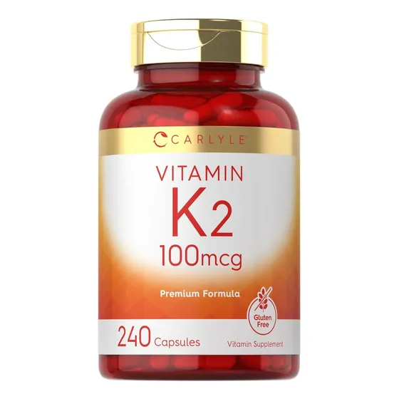 Carlyle Vitamina K2 100 Mcg Con 240 Capsulas Sin Sabor