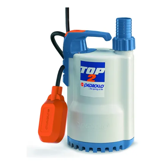 Electrobomba 0.5hp*1 1/4 Drenaje Top2 Pedrollo Color Blanco