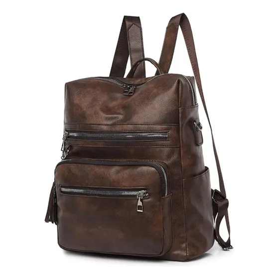 Mochila Eco Cuero Impermeable Cartera Premium Cod 953