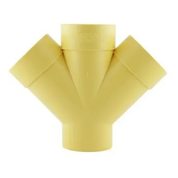 Yee Doble Pvc 110mm 4puLG Aguas Negras Amarillo Tubrica