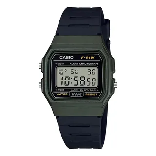 RelĂłgio Casio F-91wm-3a Digital Verde E Preto Vintage RelĂłgio Casio F-91wm-3a Digital Verde E Preto Vintage