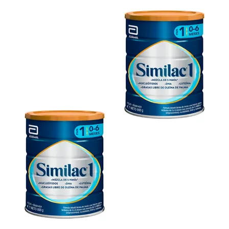 Similac 1  De 0 A 6 Meses Pack X2