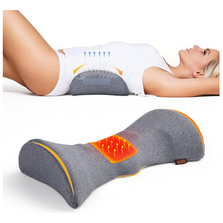 Almohada De Apoyo Lumbar Calentada Con Grafeno Gris Oscuro Almohada De Apoyo Lumbar Calentada Con Grafeno Gris Oscuro