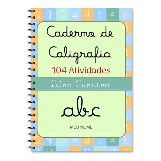 Caderno De Caligrafia Com 104 Atividades Para Praticar