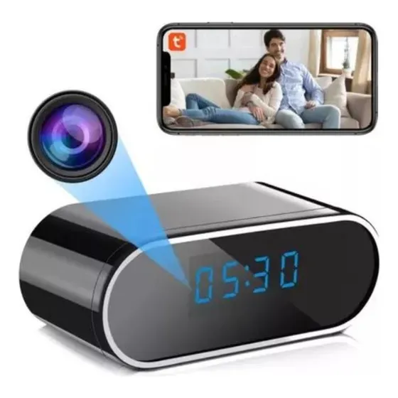 Camara Espia Reloj Despertador Dormitorio Vision Nocturna Color Colores