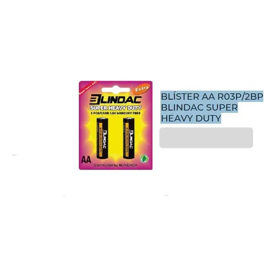 Pila Batería Super Heavy Duty Aa Blindac 12 Blister 24und