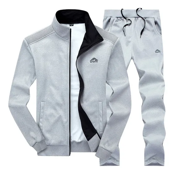 Hombres Sudadera Pantalones Dos Piezas Moda Casual Deportes