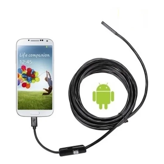 Mini Camara Endoscopica Android/win Inspección 5mt Musb/usb Color Negro