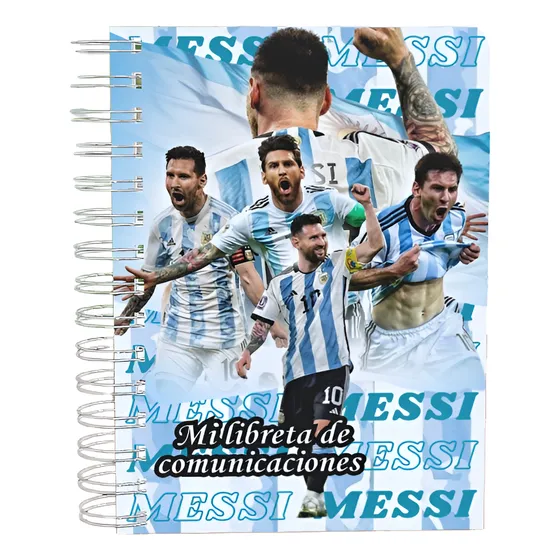 Libreta De Comunicación Messi + Llavero