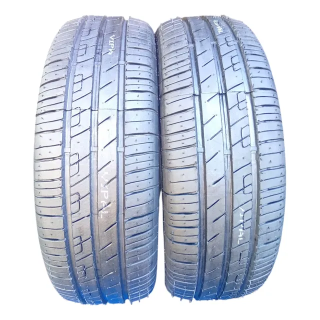 Kit 2 Pneus 185/60 R15 Remold Borracha Vipal
