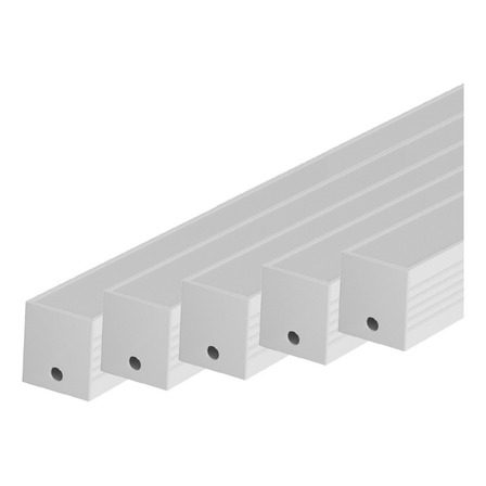 Kit 10 Metros Perfil Led Barra Sobrepor Slat Alumínio 5x2m 35x35mm Branco Cod: Alut285722-5 Alut By Avant Kit 10 Metros Perfil Led Barra Sobrepor Slat Alumínio 5x2m 35x35mm Branco Cod: Alut285722-5 Alut By Avant