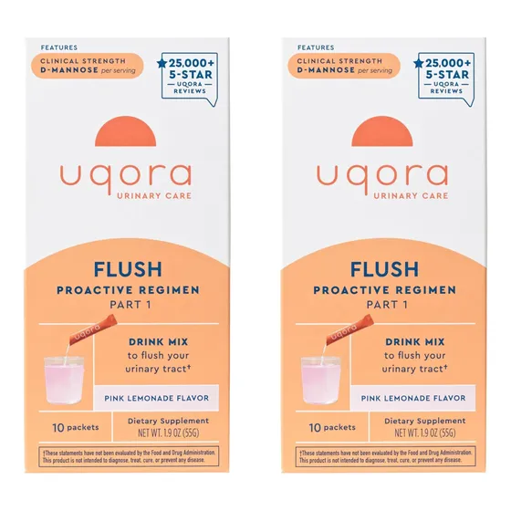 Suplemento Uqora Flush Urinary Tract Con D-manosa Y Vitamina