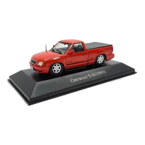 Miniatura Chevrolet S10 1995 Rebaixado Vermelho 1:43
