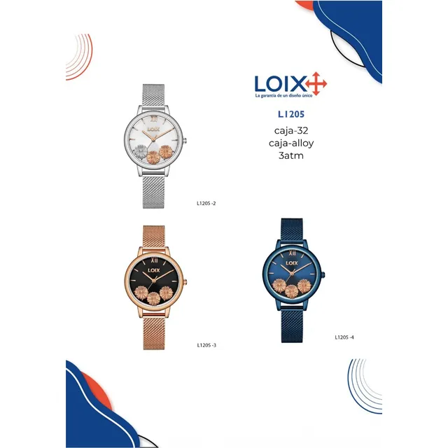 Reloj De Dama  Loix® L1205 En Acero Casual