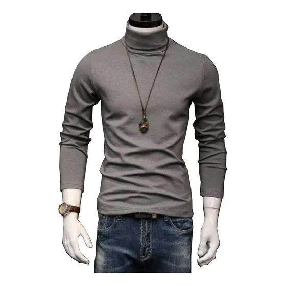 Franelas De Hombre Cuello Tortuga Slim Fit