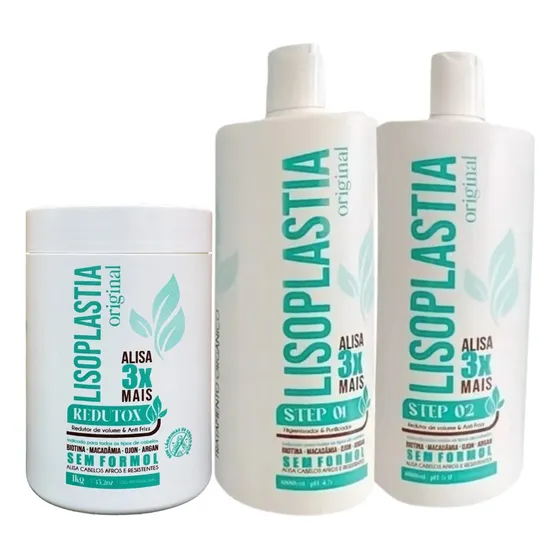 Lisoplastia Plástica De Realinhamento Capilar 3x1000ml