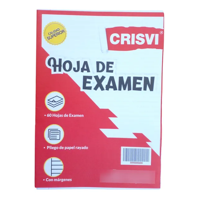 Hojas De Examen (60 Hojas)