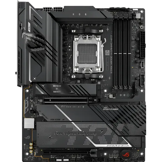 Placa base negra Asus Rog X870e-h Gaming Am5 Amd Lga 1718 | Cuotas sin interés