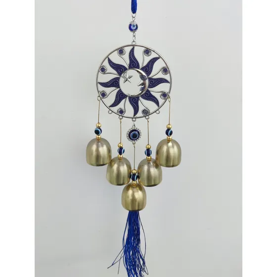 Colgante Campanas De Viento Sol Y Luna, Protección, Aura 