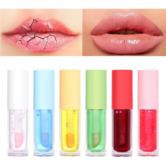 Juego De Brillo De Labios De Frutas 6 Brillos Labiales Hidra