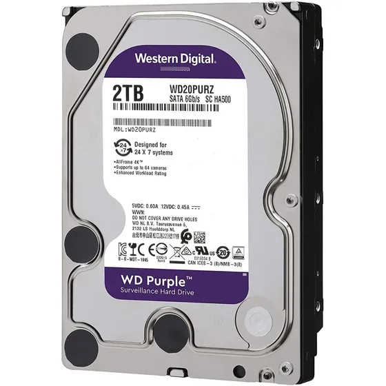 Disco Duro Western Digital Purpple (de Vigilancia) 2tb