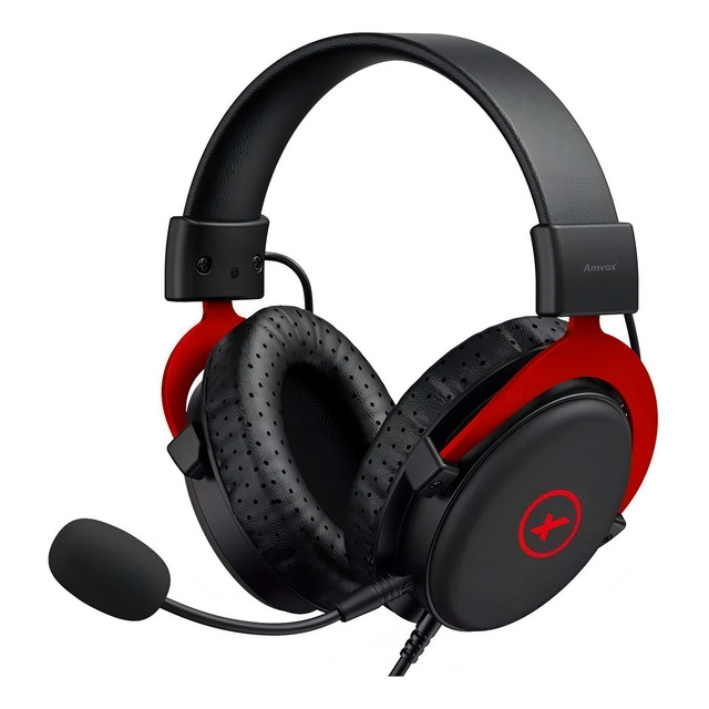 Fone De Ouvido Gamer Amvox Ahp 0812 ConexĂŁo 3.5mm Preto E Vermelho Fone De Ouvido Gamer Amvox Ahp 0812 ConexĂŁo 3.5mm Preto E Vermelho