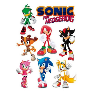 Decoración Cuarto Gamer Sonic Y Amigos Nintendo 80x50 Decoración Cuarto Gamer Sonic Y Amigos Nintendo 80x50