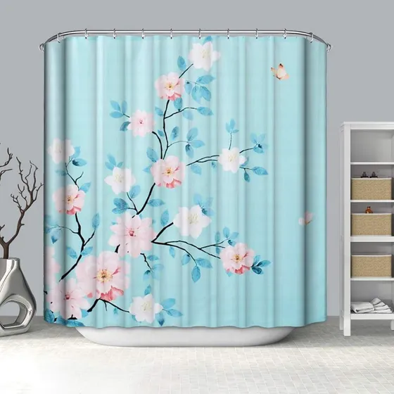 Daniel's Bath & Beyond Fancy Cortina Ducha Nella Aqua