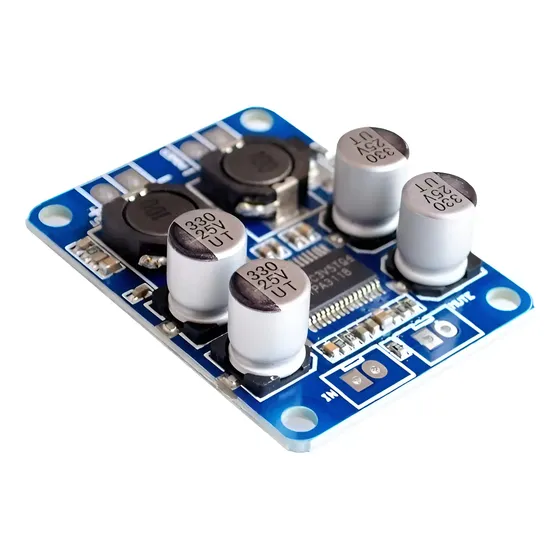 Amplificador De Audio Digital Mono Tpa3118 Pbtl 60w 12-24v Azul 60 W