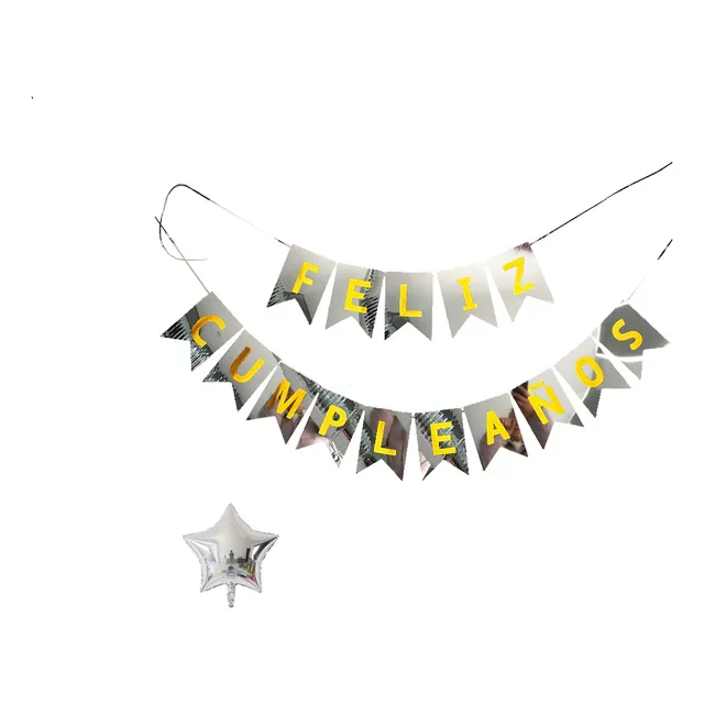 Guirnalda O Banner  De Feliz Cumpleaños 