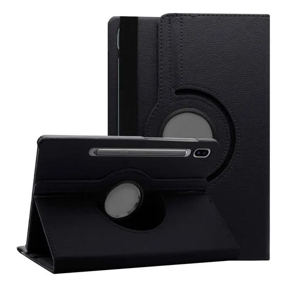 Capa Giratór Arctodus Para Tab S9 Ultra 14.6 X910 + Película Cor Preto