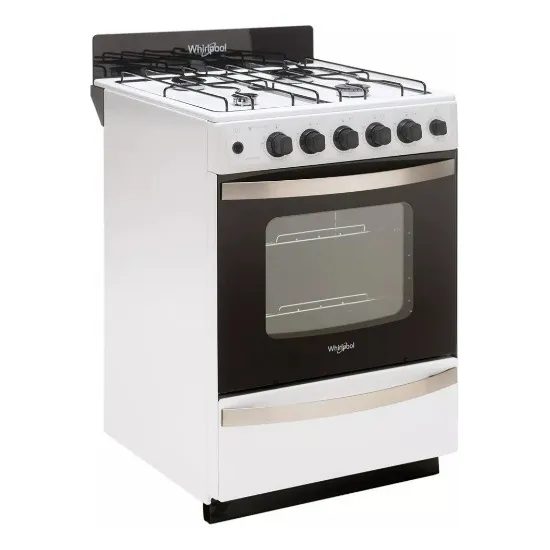 Cocina Whirlpool A Gas Wfb57dw 56cm Blanca