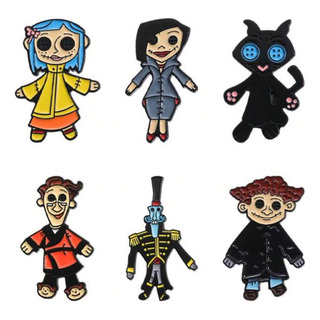 Set 6 Pines Coraline Moda Broches Ropa Set 6 Pines Coraline Moda Broches Ropa