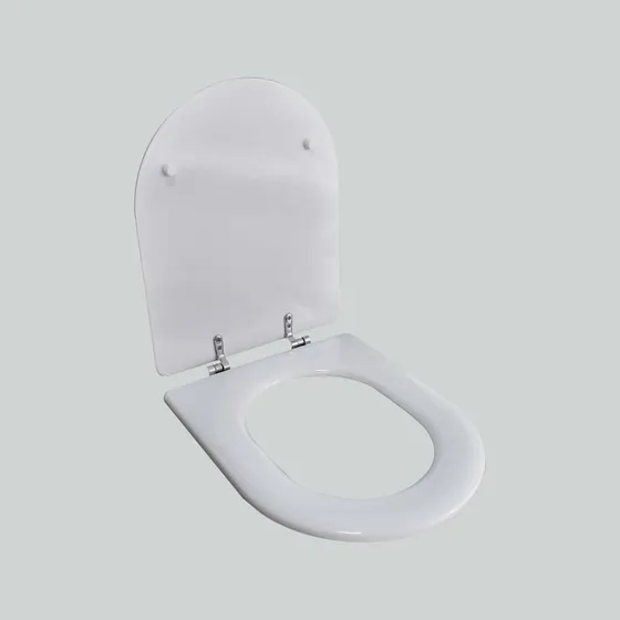 Asiento Inodoro Recto Madera Blanco Lh-2032