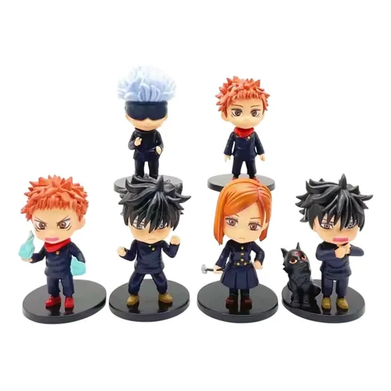Jujutsu Kaisen Pack Figuras 10 Cm Anime Juguete Itadori Gojo