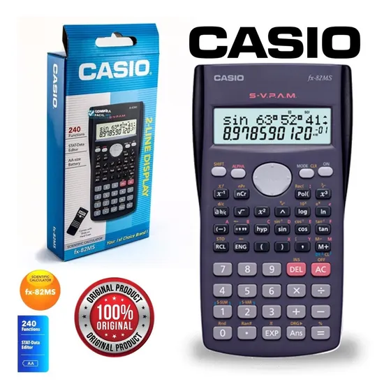 Calculadora Casio Fx 82ms Cientifica 240 Funciones S1
