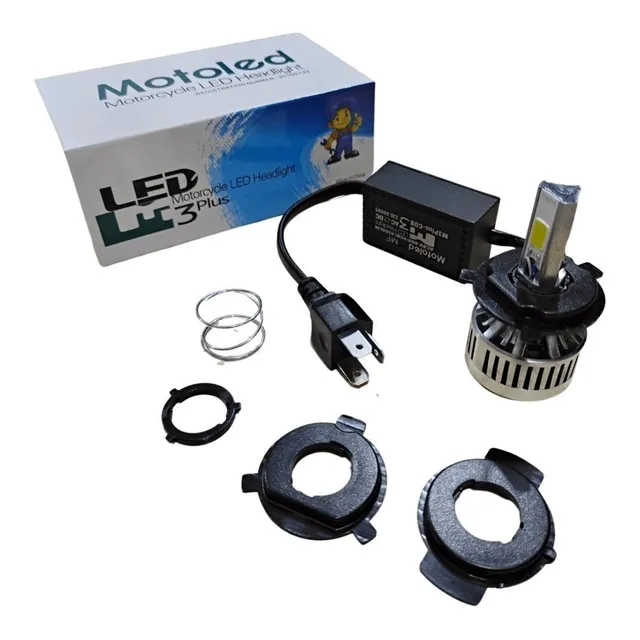 Bombillo Luz Led Moto O Carro 4500 Lm H4 Altas/bajas