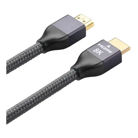 Cable Hdmi 2.1 De 3 Metros / Hasta 8k Y 240hz / Gamer / Oro